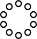 Diagramm mit neun R&auml;dern um ein zentrales Kreuz, symbolisiert eine symmetrische Anordnung.