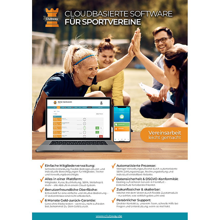 Clubway – Vereinssoftware für Sportvereine