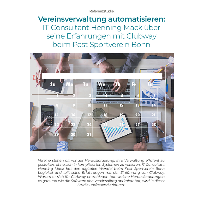 Clubway – Referenz Post Sportverein Bonn